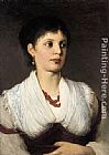 Famous Native Paintings - A portrait of a woman in native costume
